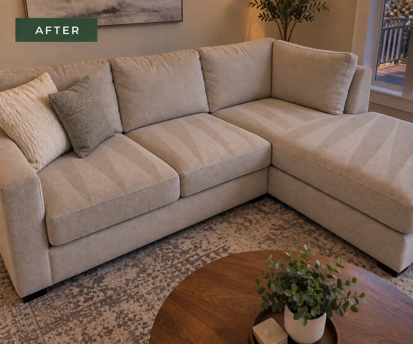 Upholstery Cleaning after professional deep cleaning